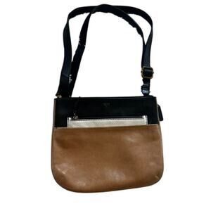 EUC Fossil leather purse small bag with zip up top classy timeless classic